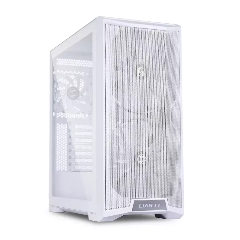 PC korpusas Lian Li Lancool-215 Midi Tower baltas