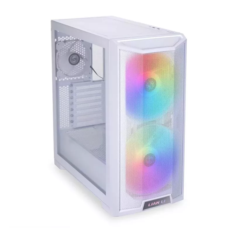 PC korpusas Lian Li Lancool-215 Midi Tower baltas