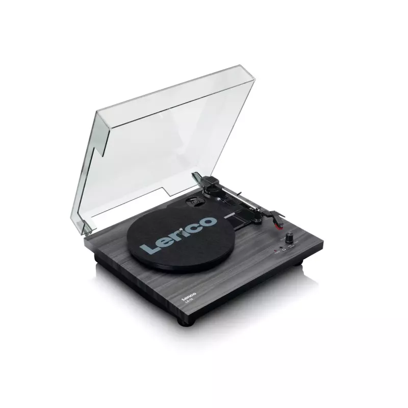 Belt-drive audio turntable Lenco LS-10 Juoda Semi Automatic