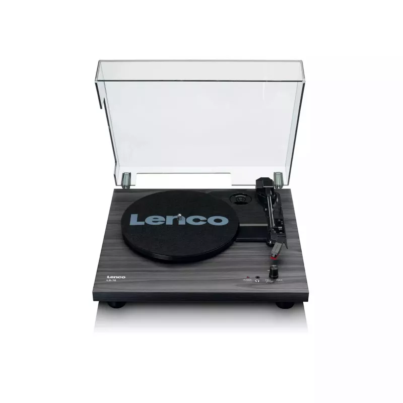 Belt-drive audio turntable Lenco LS-10 Juoda Semi Automatic