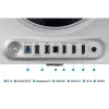 27 colių OLED monitorius Samsung G60SD LS27DG602SUXEN — 2560x1440 QHD, 0,03 ms, 178° žiūrėjimo kampas, USB 3.2 šakotuvas, VESA, sidabrinis
