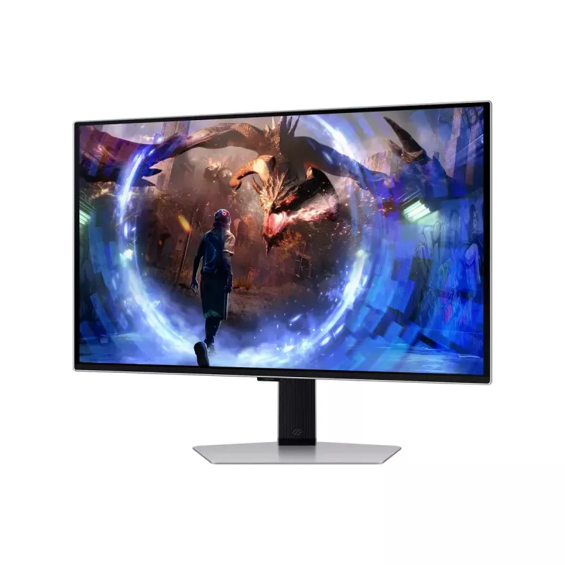 27 colių OLED monitorius Samsung G60SD LS27DG602SUXEN — 2560x1440 QHD, 0,03 ms, 178° žiūrėjimo kampas, USB 3.2 šakotuvas, VESA, sidabrinis