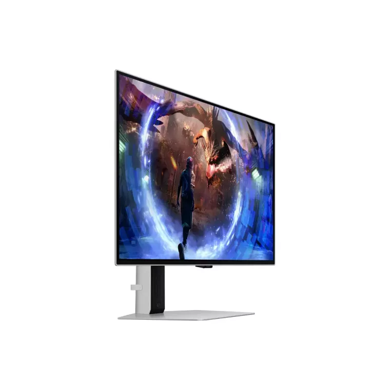27 colių OLED monitorius Samsung G60SD LS27DG602SUXEN — 2560x1440 QHD, 0,03 ms, 178° žiūrėjimo kampas, USB 3.2 šakotuvas, VESA, sidabrinis