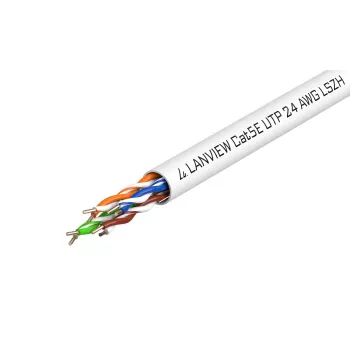 Lanview LVN122014 tinklo kabelis Baltas 305 m Cat5e U/UTP (UTP)