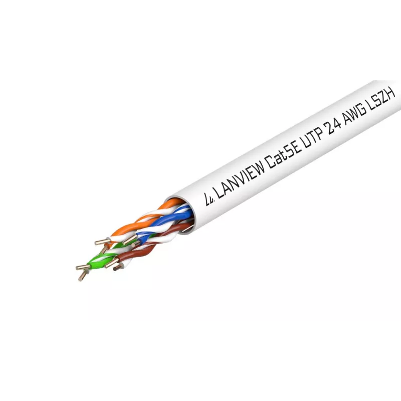 Lanview LVN122014 tinklo kabelis Baltas 305 m Cat5e U/UTP (UTP)