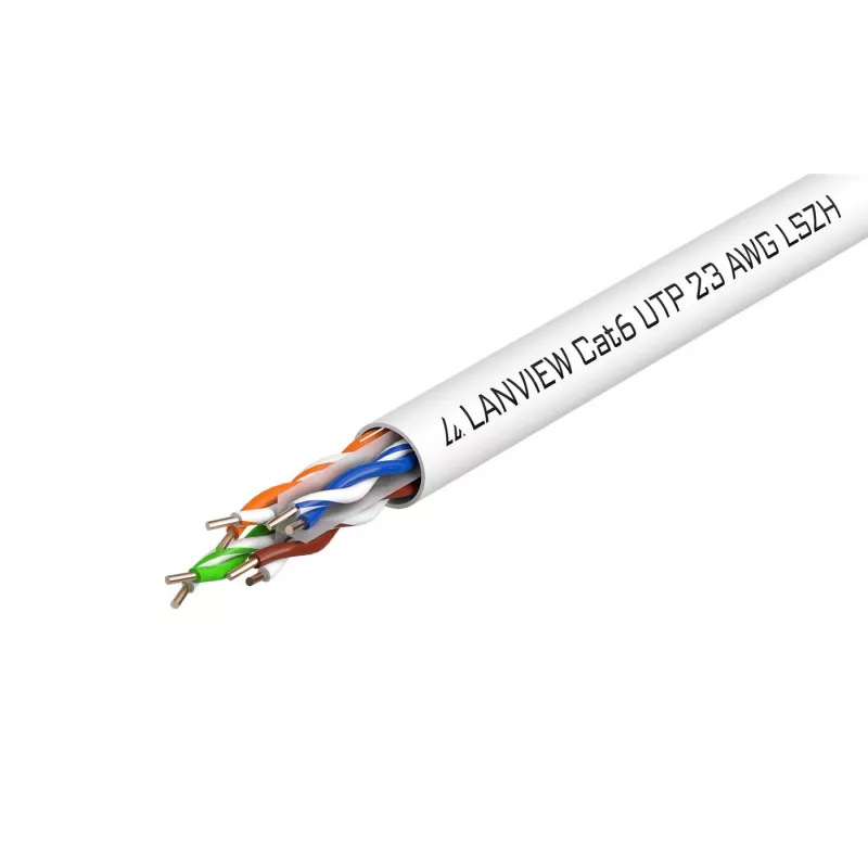 Lanview LVN122112 tinklo kabelis Baltas 305 m Cat6 U/UTP (UTP)