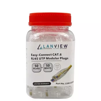Lanview LVN125305 laidų jungtis RJ45 permatoma