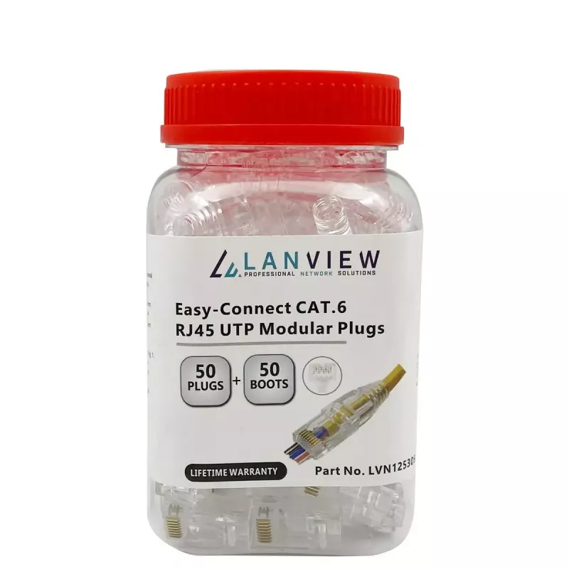 Lanview LVN125305 laidų jungtis RJ45 permatoma