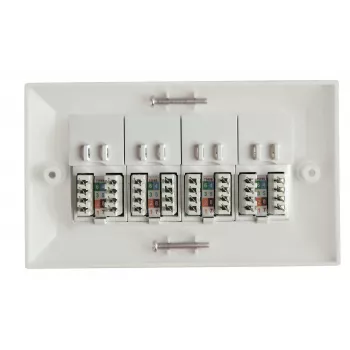 Lanview LVN126188UK-4 lizdų dėžutė RJ-45 Balta