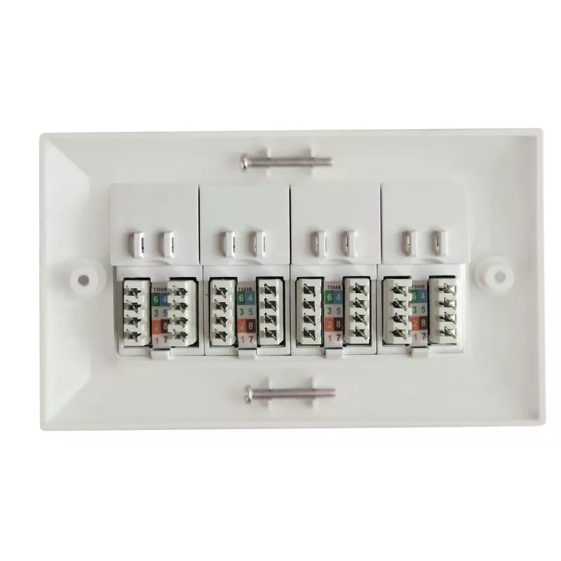 Lanview LVN126188UK-4 lizdų dėžutė RJ-45 Balta