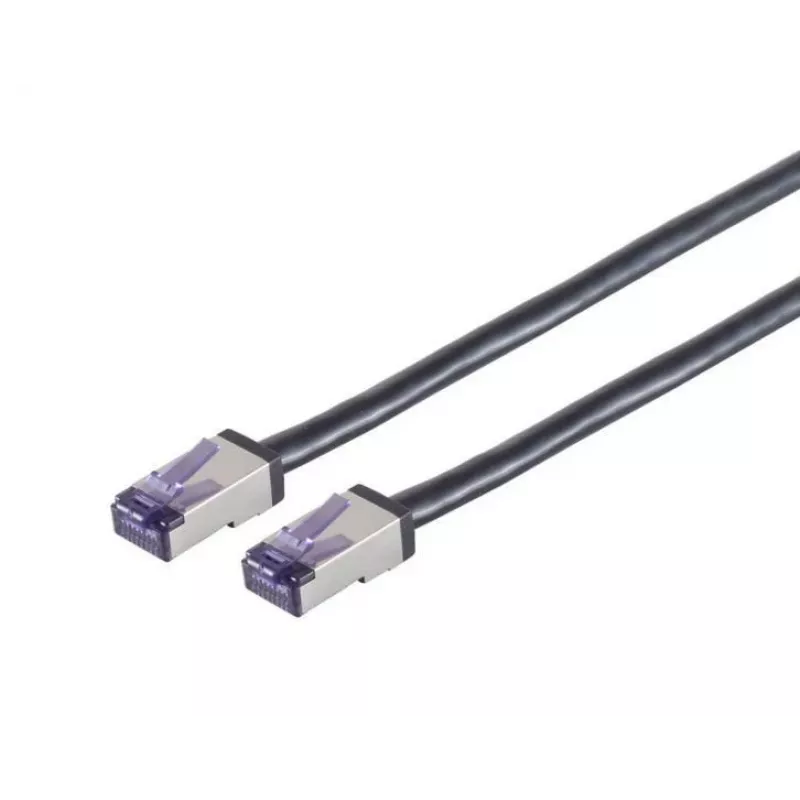 Tinklo kabelis Lanview LVN-CAT6A-FLEX-15M S/FTP Cat6a 15 m juodas
