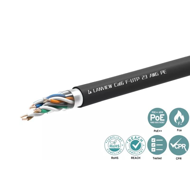 Lanview LVN-CAT6PE-FUTP-305M tinklo kabelis Cat6 F/UTP (FTP)