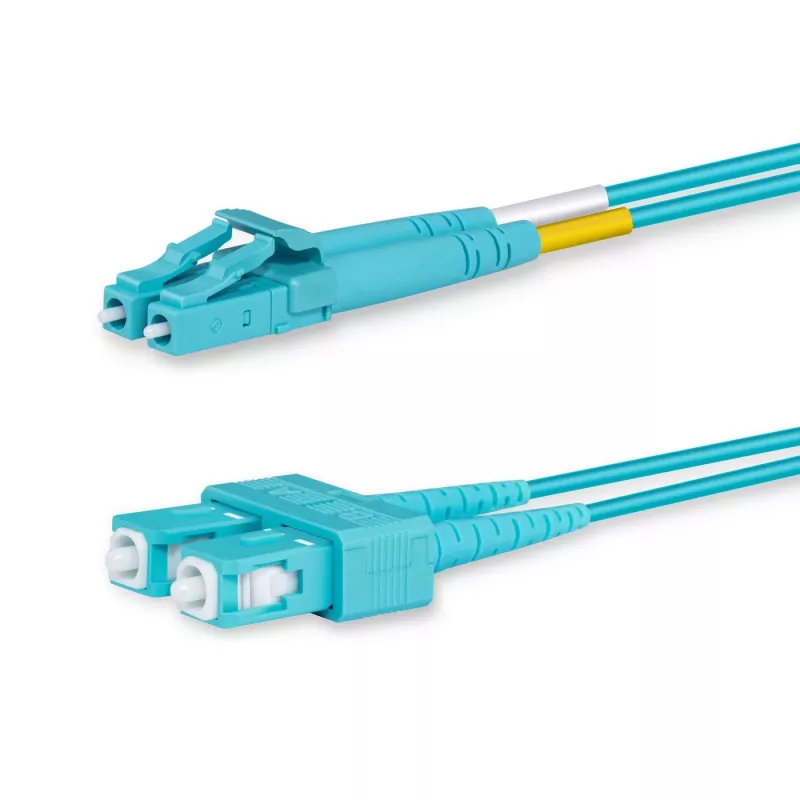 Lanview LVO231477 InfiniBand / šviesolaidinis kabelis 1 m 2x LC 2x SC, akvamarino spalvos