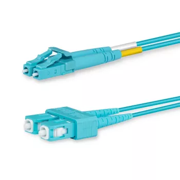 Lanview LVO231479 InfiniBand / šviesolaidinis kabelis 5 m 2x LC 2x SC, akvamarino spalvos