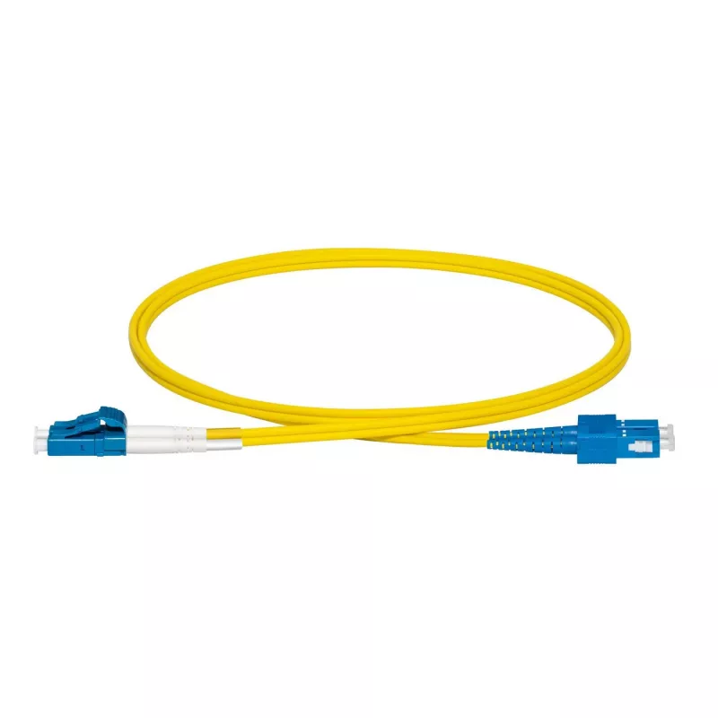 Lanview LVO231491 InfiniBand / šviesolaidinis kabelis 1 m 2x LC 2x SC Geltonas