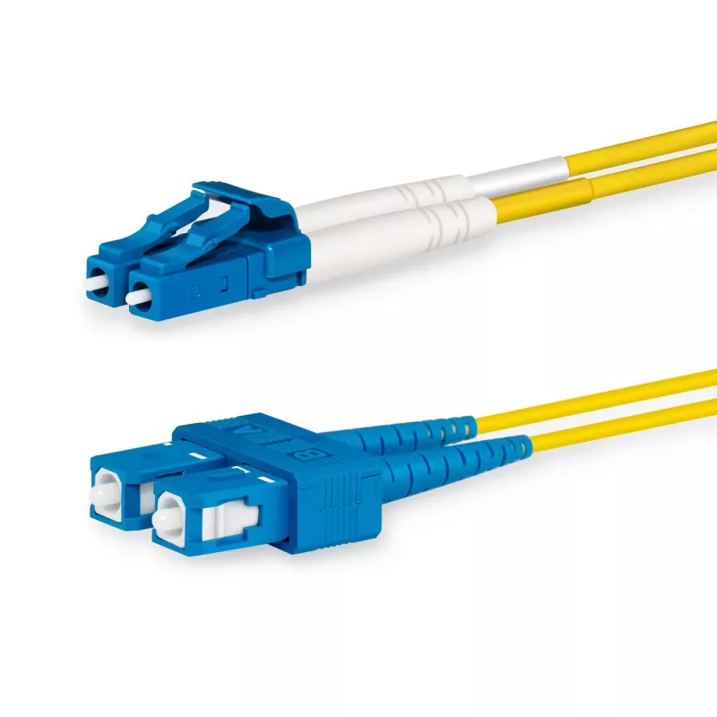 Lanview LVO231493 InfiniBand/šviesolaidinis kabelis 3 m 2x LC 2x SC Geltonas