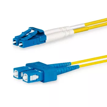 Lanview LVO231495 InfiniBand / šviesolaidinis kabelis 10 m 2x LC 2x SC Geltonas