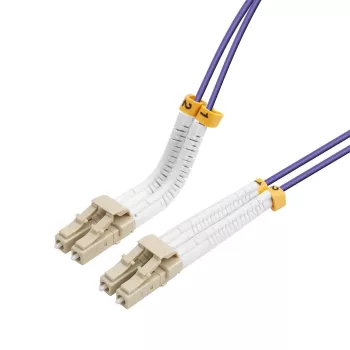 Lanview LVO2318005-FLEX InfiniBand / šviesolaidinis kabelis 0,5 m LC LC/LC Purpurinis