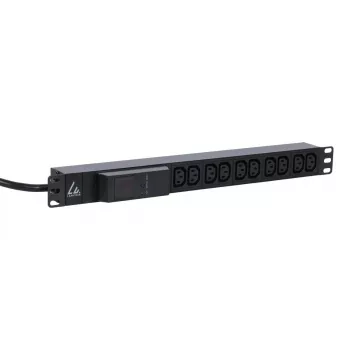 Lanview LVR261877 maitinimo paskirstymo įrenginys (PDU) 10 AC lizdų 1U juoda