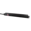 Lanview LVR-3MUK-SW-UK6 maitinimo skirstymo įrenginys (PDU) 6 kintamosios srovės lizdai 1.4U juoda