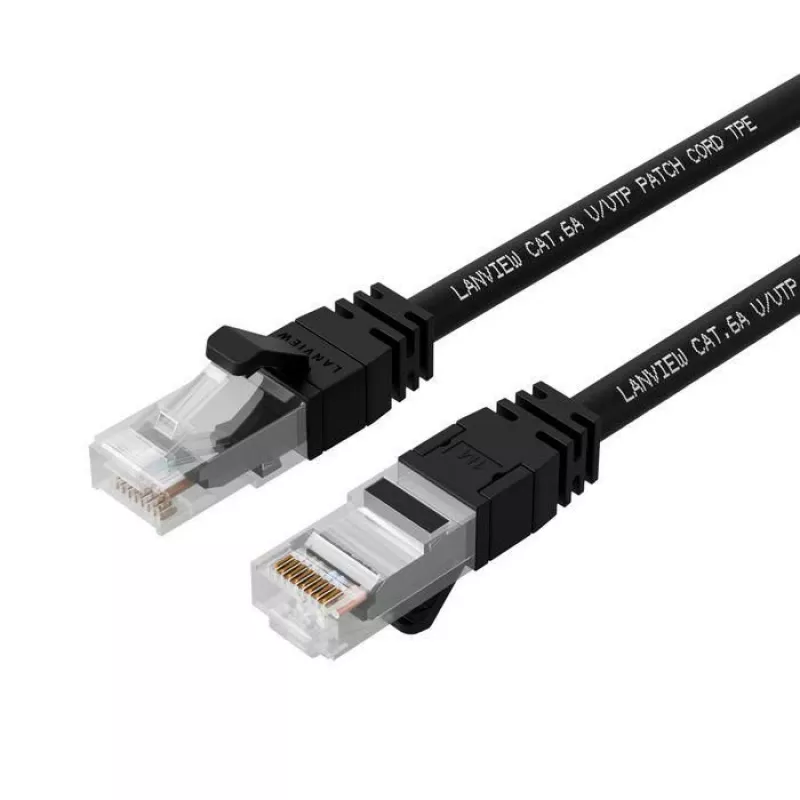 Lanview LV-SFTP6A01B tinklo kabelis juodas 1 m S/FTP (S-STP)