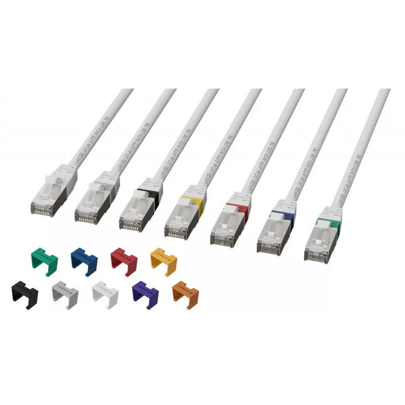 Tinklo kabelis Lanview LV-SFTP6A05W Gold Connector S/FTP 5m Baltas