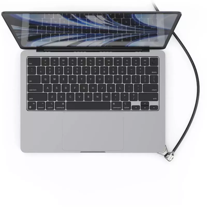 Compulocks Ledge for MacBook Air 13 inch M2 and M3 with Keyed Lock Sidabrinė