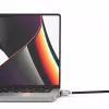 Compulocks Ledge Lock adapteris, skirtas MacBook Pro 14 colių M1 M2 M3, su raktiniu kabelio užraktu, sidabrinis