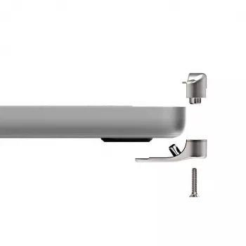 Compulocks Ledge Lock Adapter, skirta MacBook Pro 16 colių M1 M2 M3, su raktiniu kabelio užraktu, sidabrinė