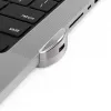 Compulocks Ledge Lock Adapter, skirta MacBook Pro 16 colių M1 M2 M3, su raktiniu kabelio užraktu, sidabrinė