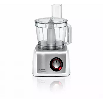 Virtuvės kombainas Bosch MC812S814, 1250 W, 3,9 l dubuo, nerūdijantis plienas / balta, kintamas greitis, sukamoji rankenėlė
