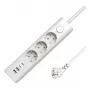 Microconnect 3 krypčių USB Schuko maitinimo lizdas 1,5 M baltas 3 kintamosios srovės lizdai 230 V