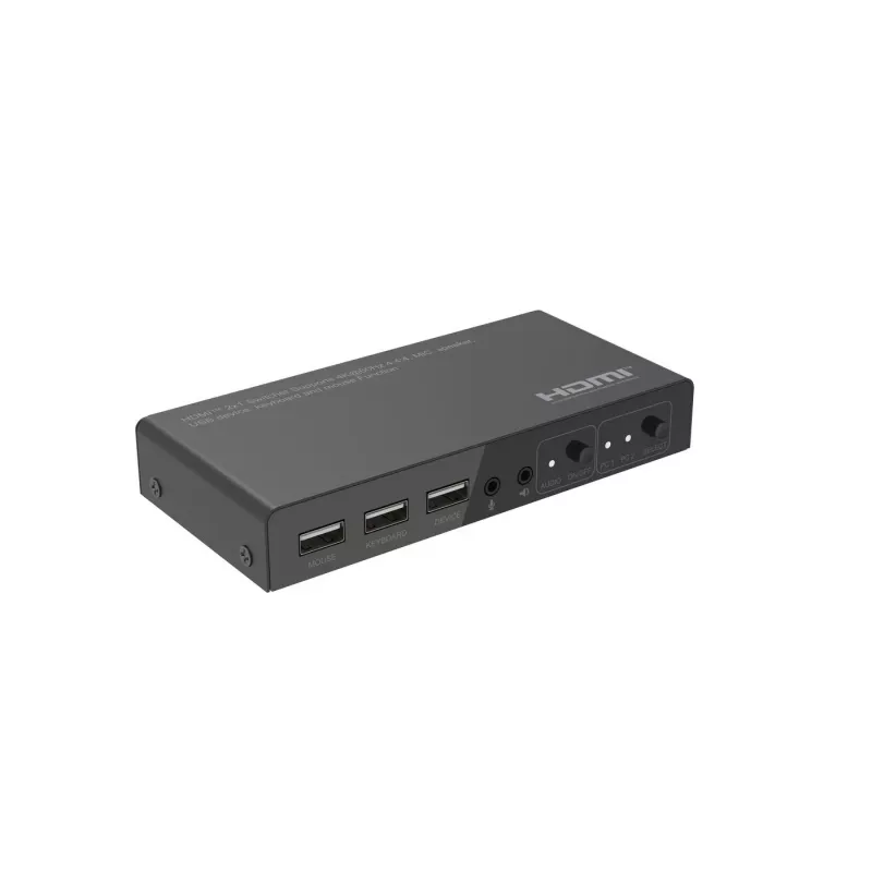 KVM jungiklis Microconnect MC-HDMIKVM0201-4K USB HDMI 4K Ultra HD