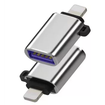 Microconnect MC-LIGHTUSB3 laido jungčių adapteris Lightning USB A sidabrinis