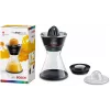 Citrus Press Bosch MCP72GPB — elektrinė citrusinių vaisių spaustuvė, nerūdijantis plienas, 1 L talpa sultims, juoda