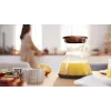 Citrus Press Bosch MCP72GPB — elektrinė citrusinių vaisių spaustuvė, nerūdijantis plienas, 1 L talpa sultims, juoda