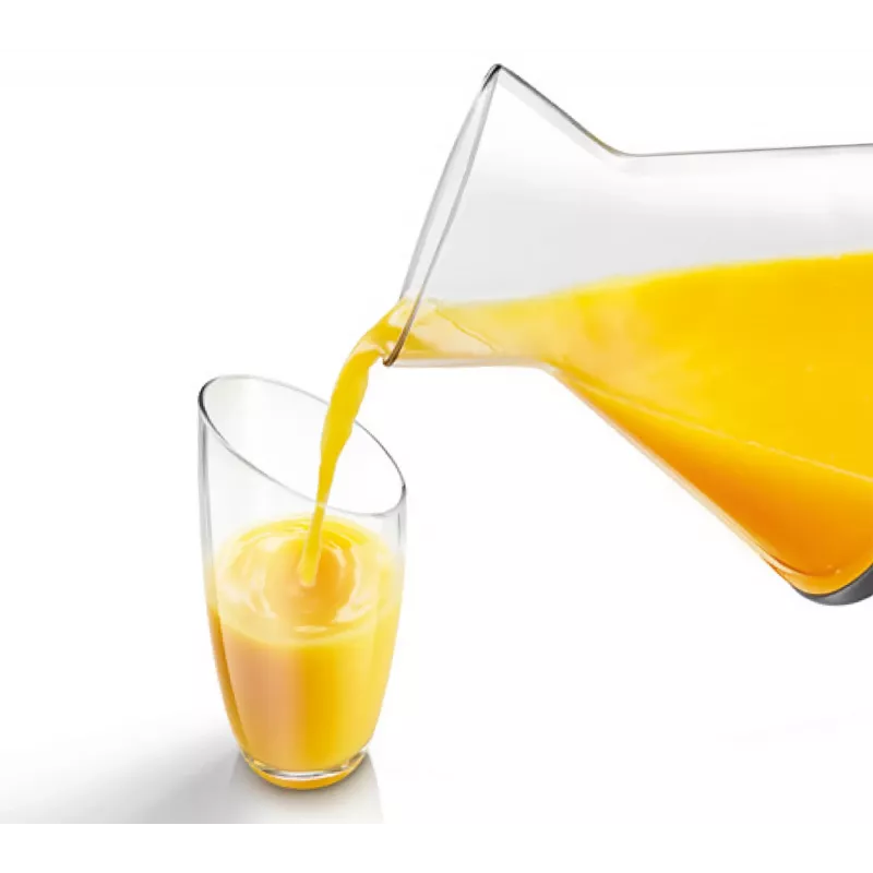 Citrus Press Bosch MCP72GPB — elektrinė citrusinių vaisių spaustuvė, nerūdijantis plienas, 1 L talpa sultims, juoda