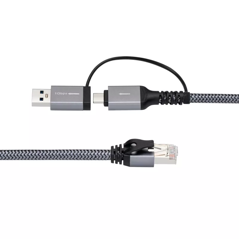 Microconnect CAT6 FTP prie USB A-C adapterio laidas, 1 metro