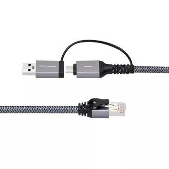 Microconnect CAT6 RJ45 FTP į USB A-C adapterio kabelis, 10 metrų