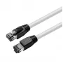Microconnect MC-SFTP80025W tinklo kabelis, baltas, 0,25 m, Cat8.1 S/FTP (S-STP)