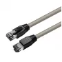 Microconnect MC-SFTP8010 tinklo kabelis pilkas 10 m Cat8.1 S/FTP (S-STP)