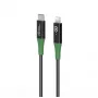 „Microconnect MC-SMART USB C-L-1“ žaibo laidas 1 m, juoda, žalia