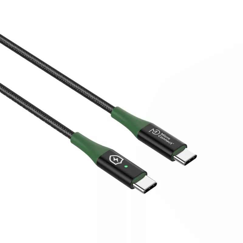 Microconnect MC-SMART USB-C-C-01 USB laidas USB 2.0 1 m USB C juoda, žalia