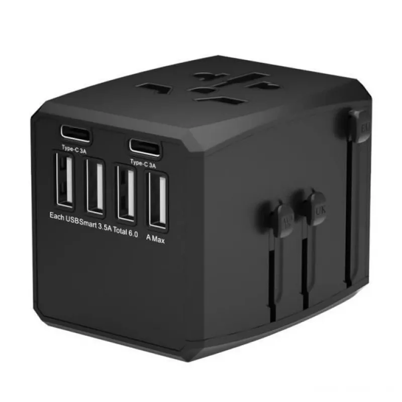 Microconnect MC-TRAVELADAPTER1 elektros kištukas juodas 138 g