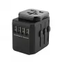 Microconnect MC-TRAVELADAPTER2 maitinimo kištukas, juodas