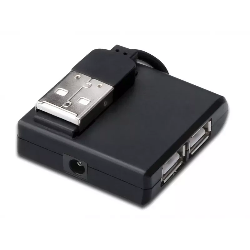Microconnect MC-USB2.0HUB4P sąsajos šakotuvas USB 2.0 400 Mbit/s juodas