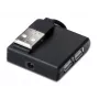 Microconnect MC-USB2.0HUB4P sąsajos šakotuvas USB 2.0 400 Mbit/s juodas