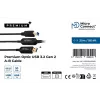 Microconnect MC-USB3.0AB30OP USB kabelis USB 3.2 Gen 2 (3.1 Gen 2) 30 m USB A USB B Juoda