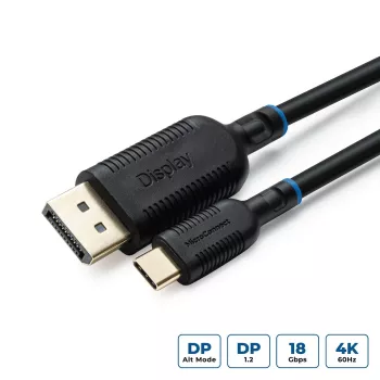 Video kabelis Adapter MicroConnect MC-USBCDP05 0.5m USB Type-C so DisplayPort juodas