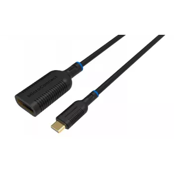Vaizdo kabelio adapteris Microconnect MC-USBCDP-A 0,2 m USB Type-C į DisplayPort, juodas
